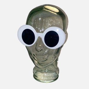 Extra Chunky White Oversized Bubble Round Sunglasses